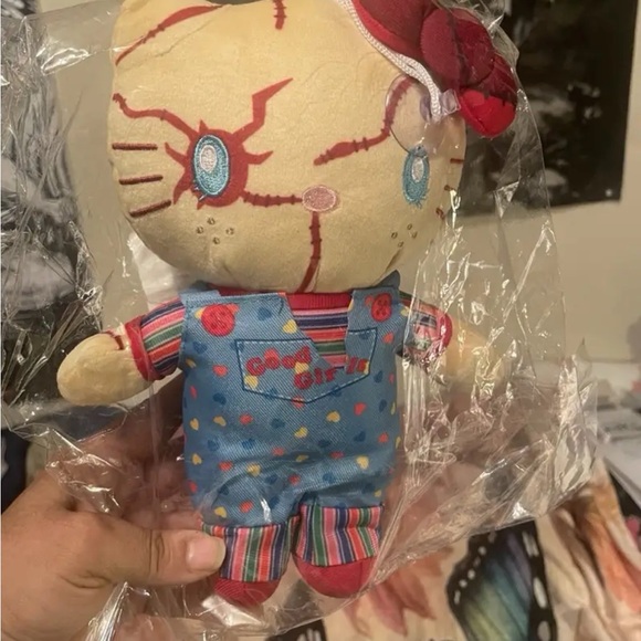 Hello Kitty Chucky Child's Play 9"" inch Plush Stuffed Doll Toy Halloween Gift - Picture 2 of 2